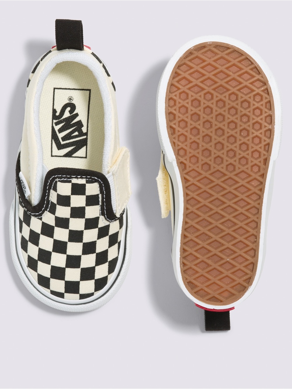 Vans Kids Checkerboard Slip-On - Black & Cream